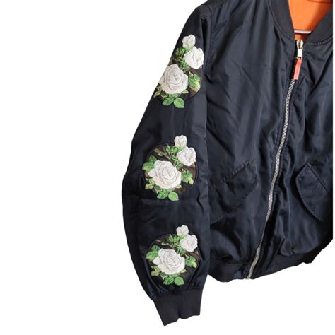 dior homme floral patch embroidered bomber jacket|Dior bombers for men.